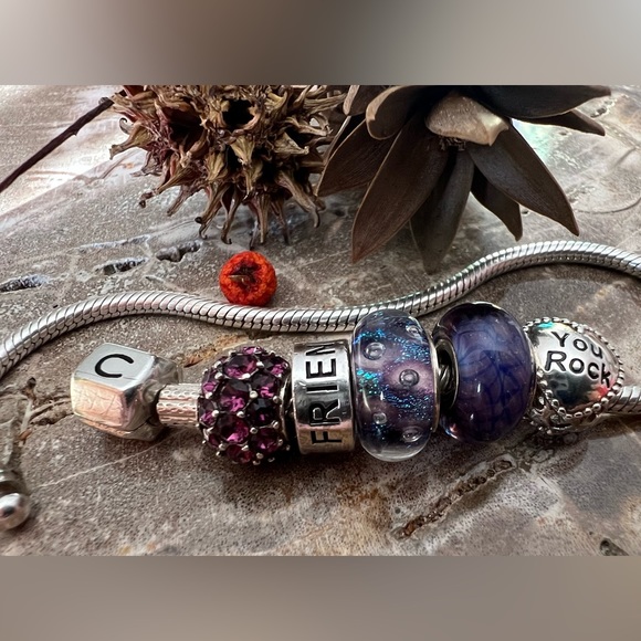 NWT New Authentic Chamilia- Friend Amigo Ami Charm in 925 Sterling - Picture 2 of 5